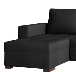 Bettsofa in Schwarzbraun Stoffbezug - Zyret^Wohnen Outlet