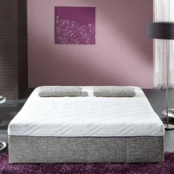 Bettsofa zum Ausklappen in hellem Silbergrau - Tropez^Wohnen Clearance