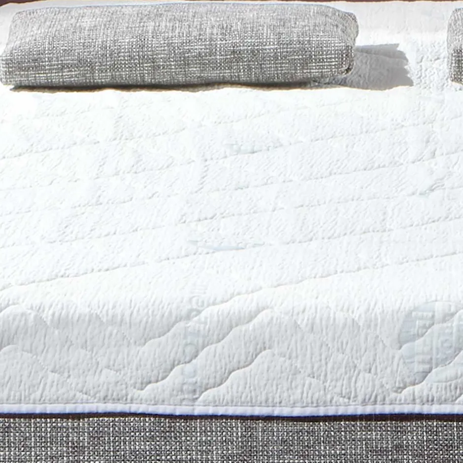 Bettsofa zum Ausklappen in hellem Silbergrau - Tropez^Wohnen Clearance