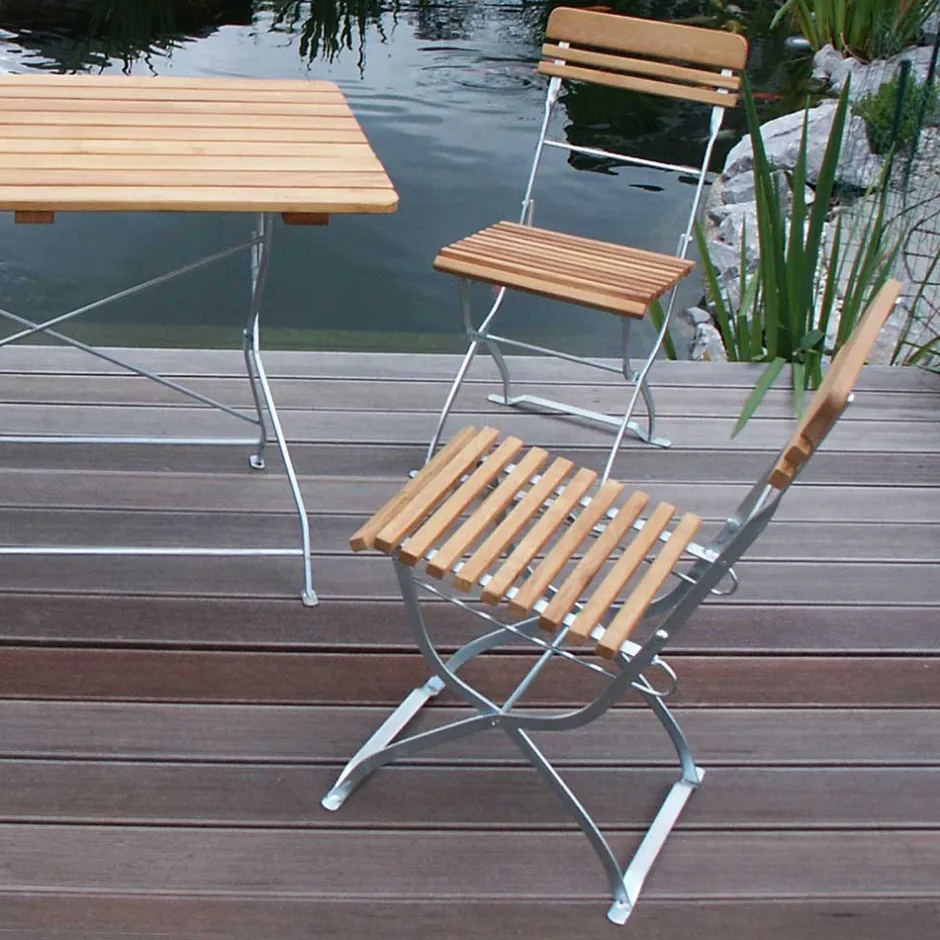 Biergarten Sitzgruppe für 4 Personen - Bray (fünfteilig)^Wohnen Online