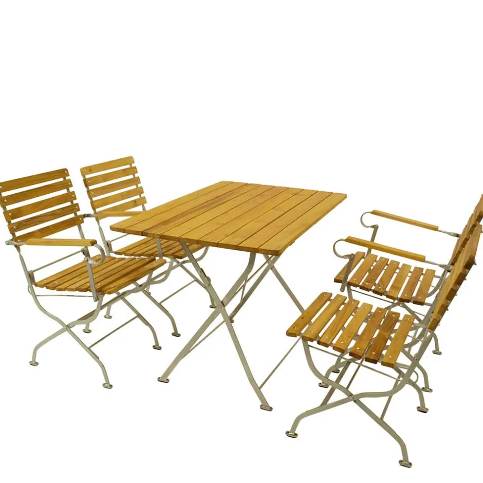 Wohnen Biergarten Tisch & Armlehnenstühle - Contencia (fünfteilig)