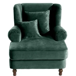 Big Samtsessel in Grün - Circiut^Wohnen Clearance