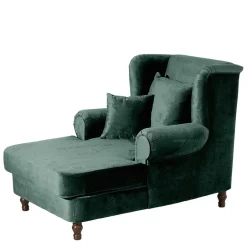 Big Samtsessel in Grün - Circiut^Wohnen Clearance