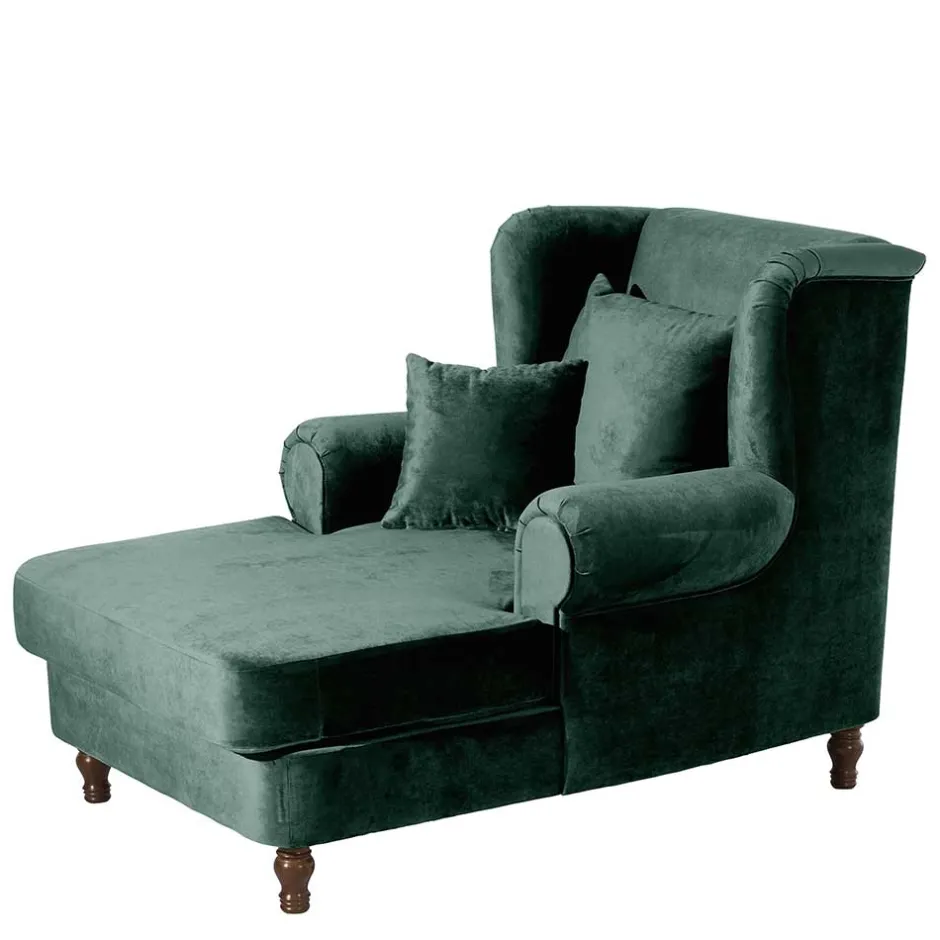 Big Samtsessel in Grün - Circiut^Wohnen Clearance