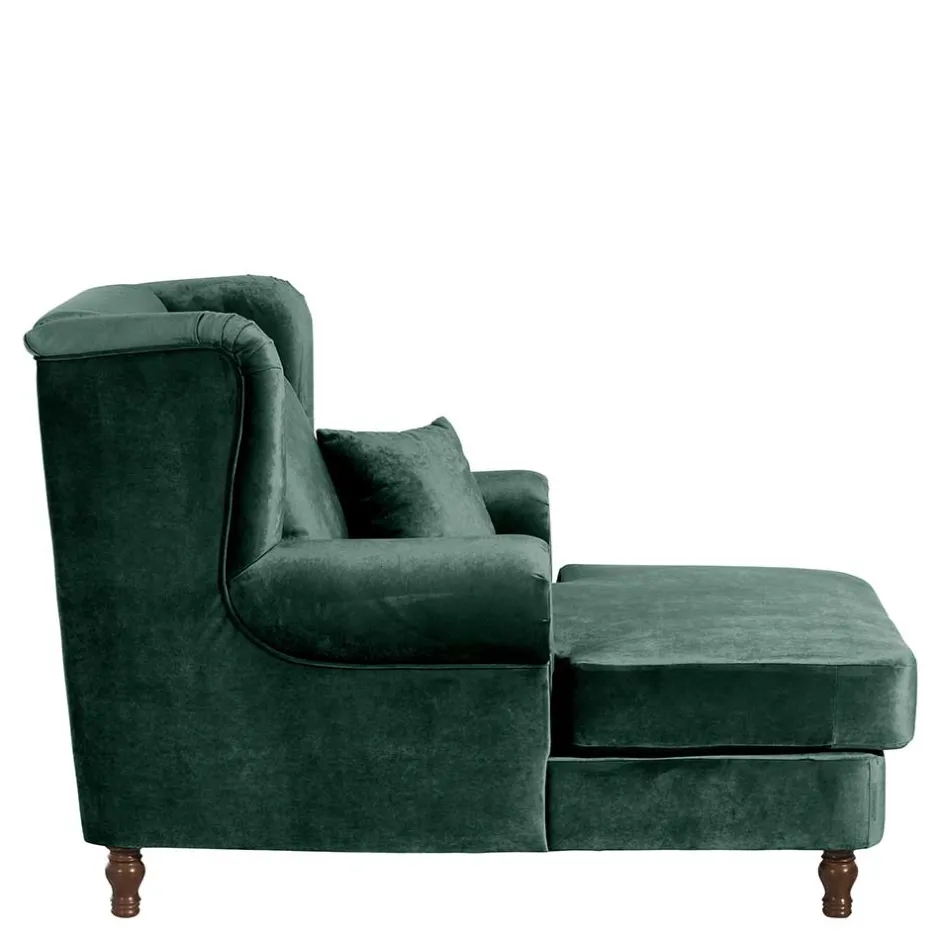 Big Samtsessel in Grün - Circiut^Wohnen Clearance