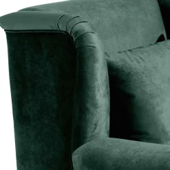 Big Samtsessel in Grün - Circiut^Wohnen Clearance