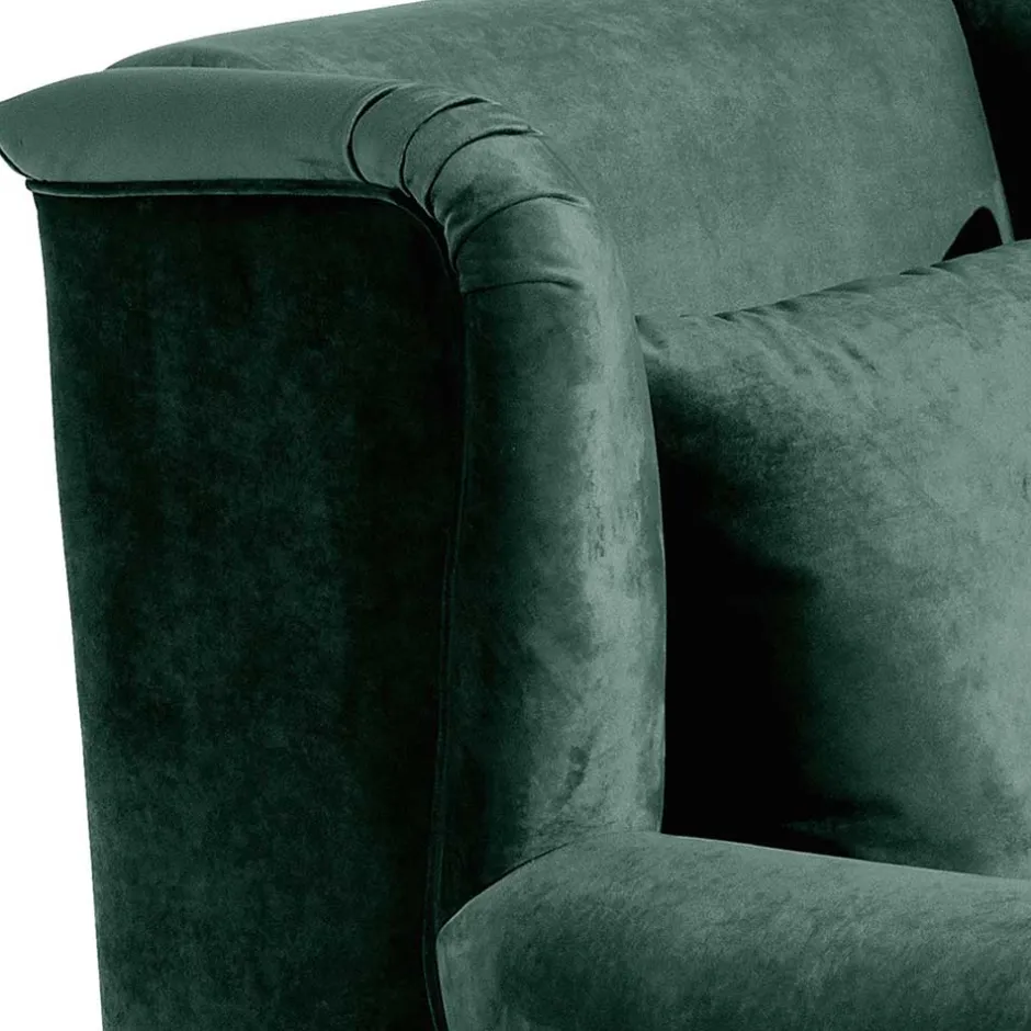 Big Samtsessel in Grün - Circiut^Wohnen Clearance