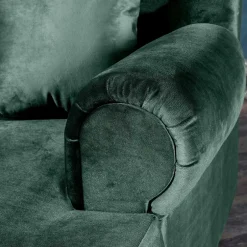 Big Samtsessel in Grün - Circiut^Wohnen Clearance