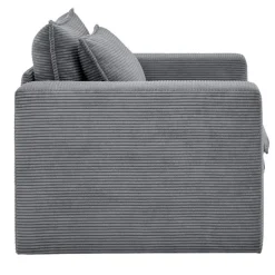 Wohnen Big Sessel aus Cord in Anthrazit - Ruffos