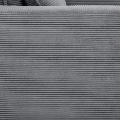 Wohnen Big Sessel aus Cord in Anthrazit - Ruffos