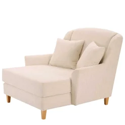 Big Sessel in Creme Webstoff - Bergion^Wohnen