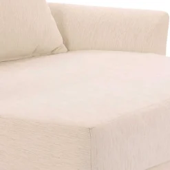 Big Sessel in Creme Webstoff - Bergion^Wohnen