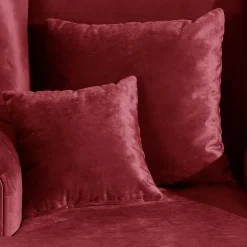 Big Sessel in Rot Samtvelours - Simple^Wohnen Discount