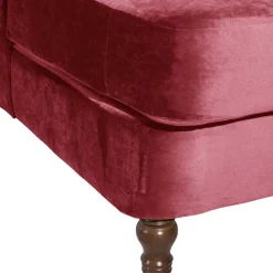 Big Sessel in Rot Samtvelours - Simple^Wohnen Discount