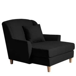 Big Stoffsessel in Schwarz - Valdragon^Wohnen Clearance