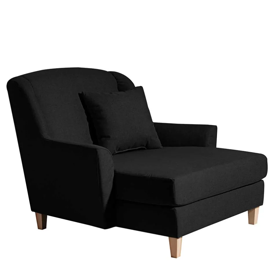 Big Stoffsessel in Schwarz - Valdragon^Wohnen Clearance