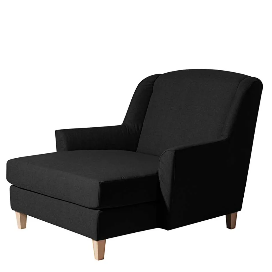 Big Stoffsessel in Schwarz - Valdragon^Wohnen Clearance