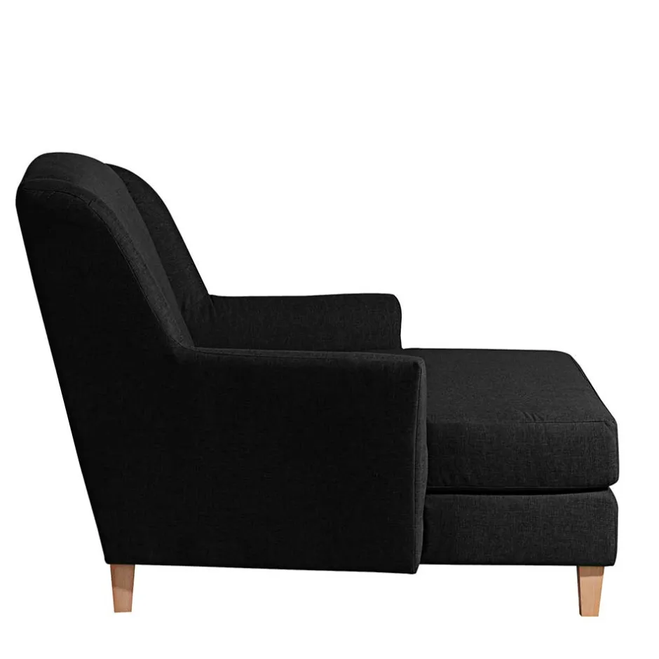 Big Stoffsessel in Schwarz - Valdragon^Wohnen Clearance