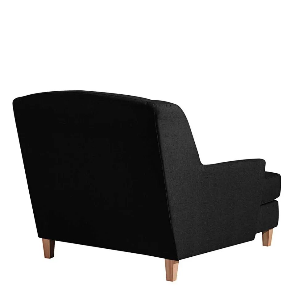 Big Stoffsessel in Schwarz - Valdragon^Wohnen Clearance