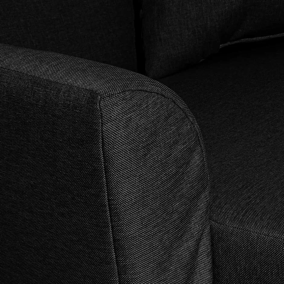 Big Stoffsessel in Schwarz - Valdragon^Wohnen Clearance