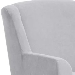 Wohnen Big Wohnzimmersessel in Silbergrau Velours - Ortomola