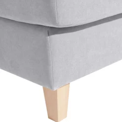 Wohnen Big Wohnzimmersessel in Silbergrau Velours - Ortomola