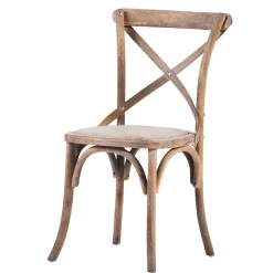 Bistro Landhaus Stuhl aus Eiche Grey Wash - Rosalino^Wohnen Best