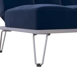 Wohnen Blaue Schlafcouch mit Samt Bezug - Otrando