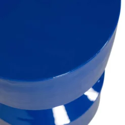 Wohnen Blauer Beistelltisch im Hantel Design - Glorious
