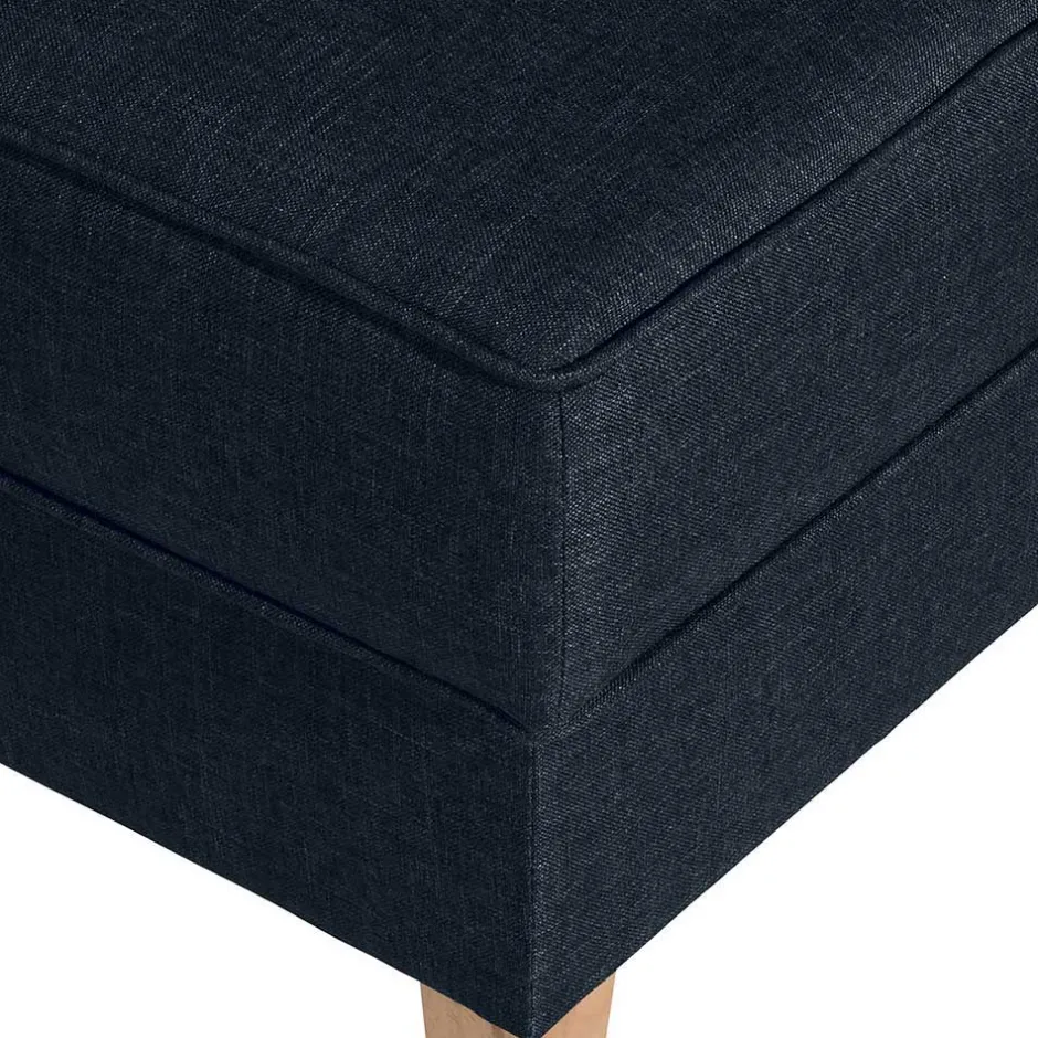 Wohnen Blauer Ohrensessel mit Buche Beinen - Mag