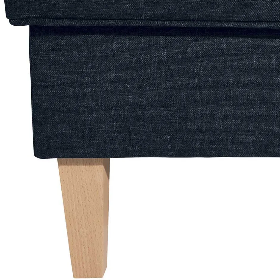 Wohnen Blauer Ohrensessel mit Buche Beinen - Mag