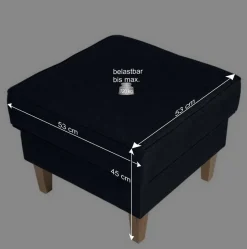 Wohnen Blauer Ohrensessel mit Buche Beinen - Mag