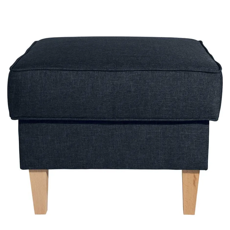 Wohnen Blauer Ohrensessel mit Buche Beinen - Mag