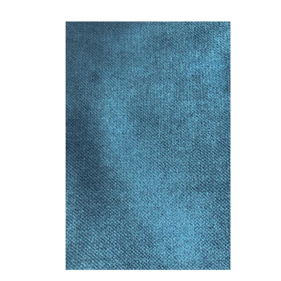 Wohnen Blauer Samt-Sessel Cumagon im Retrostil