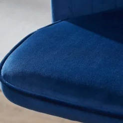 Blauer Schreibtischstuhl aus Samt - Lalita^Wohnen Outlet