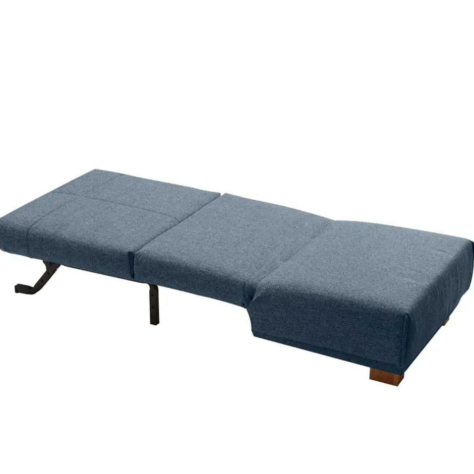 Blauer Stoffsessel mit Schlaffunktion - Zimena^Wohnen Outlet