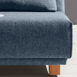 Blauer Stoffsessel mit Schlaffunktion - Zimena^Wohnen Outlet