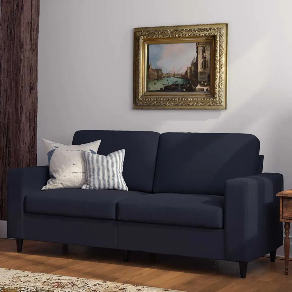 Blaues Retrosofa 190 cm breit - Camiri^Wohnen Best