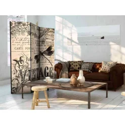 Wohnen Blickdichter Paravent mit Vintage Motiv - Havanna