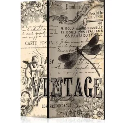 Wohnen Blickdichter Paravent mit Vintage Motiv - Havanna