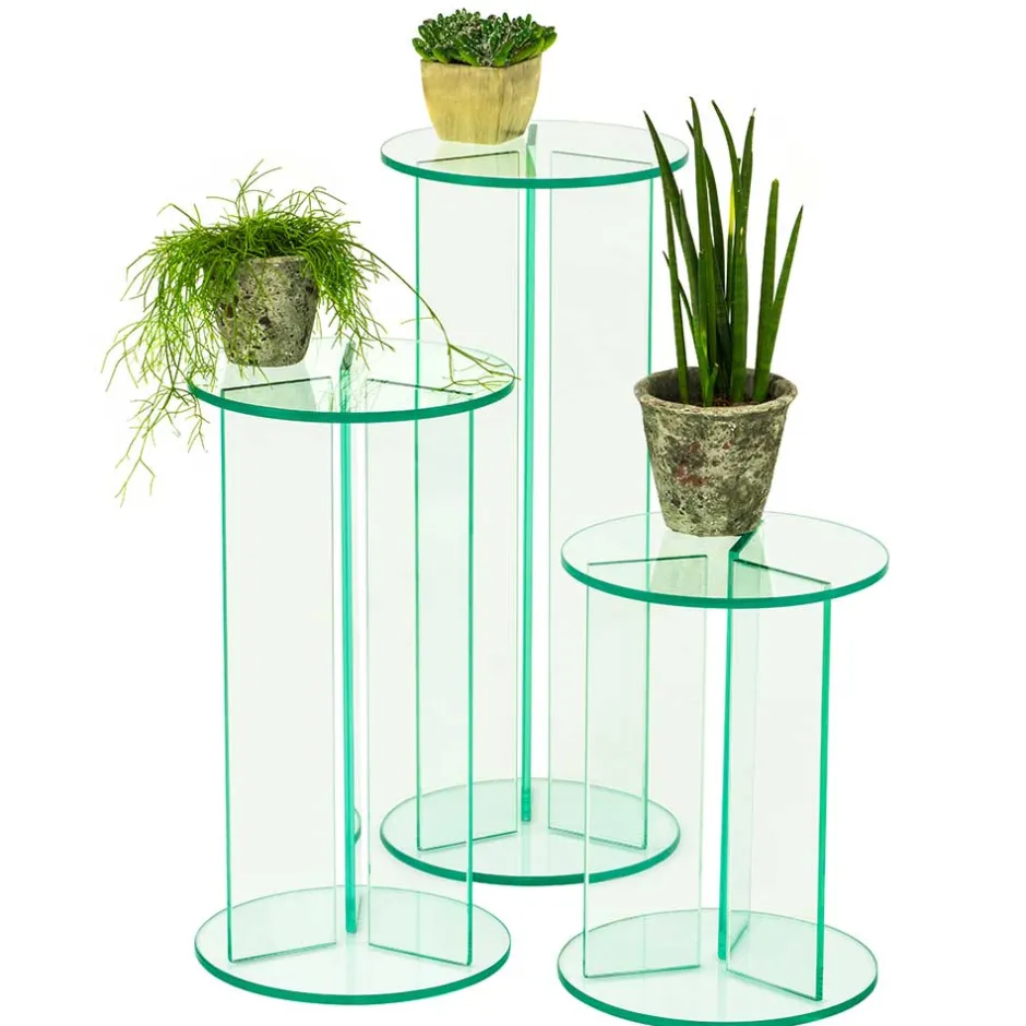 Blumensäulen aus Glas - Binokaranka^Wohnen New