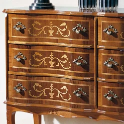 Bodenfreie Kommode mit 6 Schubladen Agosto im Barock Stil^Wohnen