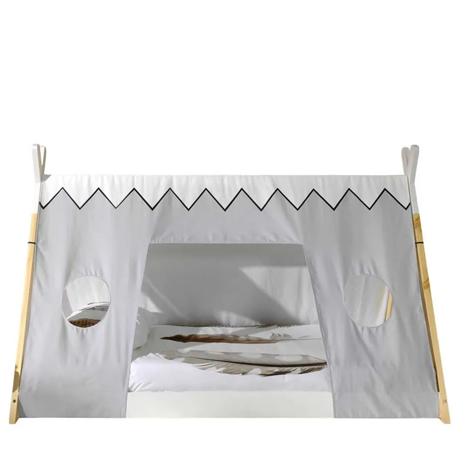 Bodentiefes Bett für Kinder in Zeltoptik - Nitrino^Wohnen