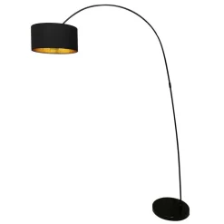 Bogenlampe in Schwarz & Gold - Tamya^Wohnen