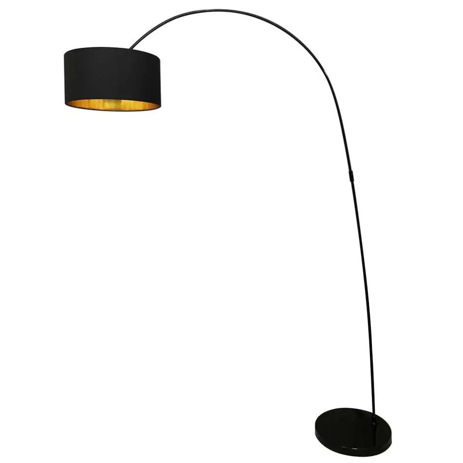Bogenlampe in Schwarz & Gold - Tamya^Wohnen