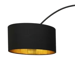 Bogenlampe in Schwarz & Gold - Tamya^Wohnen