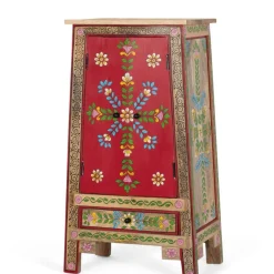 Wohnen Boho Kommode mit Blumen Dekor im Folklore Style - Gionala