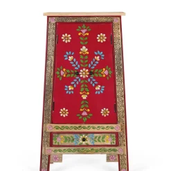 Wohnen Boho Kommode mit Blumen Dekor im Folklore Style - Gionala