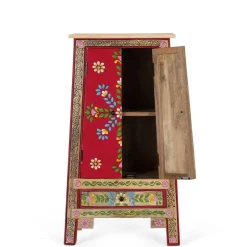 Wohnen Boho Kommode mit Blumen Dekor im Folklore Style - Gionala