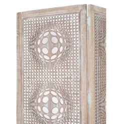 Wohnen Boho Style Paravent in Antikweiß - Siao